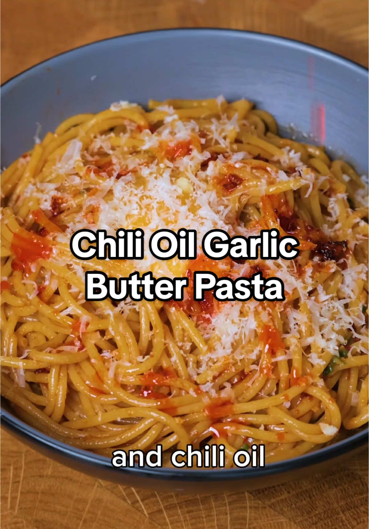 Chili Oil Garlic Butter Pasta #pasta #Recipe #DinnerIdeas 