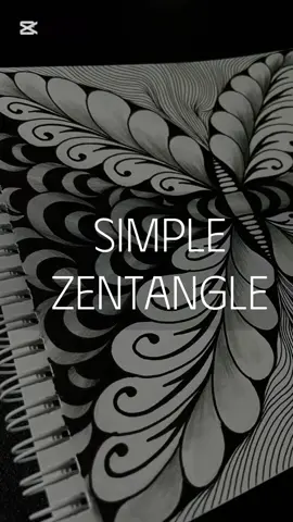 Thanks for watching 🖤  —————————— #zentangelart #zentangle #zentanglepatterns #arttherapy #doodledaily #relaxingvideo #tiktok #doodle #doodleart #zendoodle #zentangleideas #zentanglepatternideas #zentangleloversntangleart #zentangledaily #illusion #blackandwhite #inspiration #tutorial