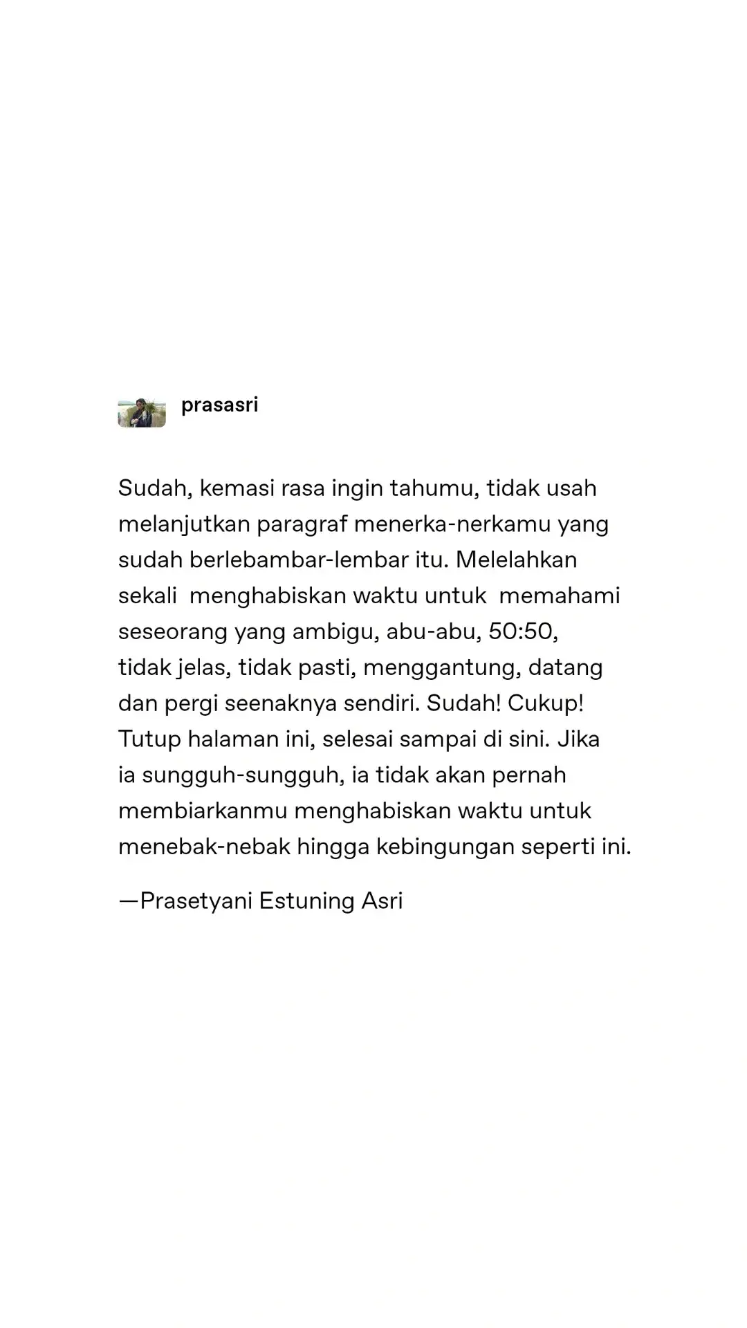 #hindia #baskaraputra #baskarahindia #feast. #nina #tarot #waktuindonesiabernadya #indonesianmusic #indiemusic #lovesong #brokenheart #lukabatin #trauma #patahhati #relationships #friendship #family #MentalHealth #mentalhealthmatters #MentalHealthAwareness #dramakehidupan #fyp #fypシ #fypシ゚viral #fypage #fyppppppppppppppppppppppp #fypdongggggggg #fypp #fypgakni #fypdong #fypシ゚ #karyasastra #sastraindonesia #sajakcinta #katamutiara #katabijak #quotes #quotesaesthetic #quotesoftheday #katakatamotivasi #BookTok #writer #sadrah 