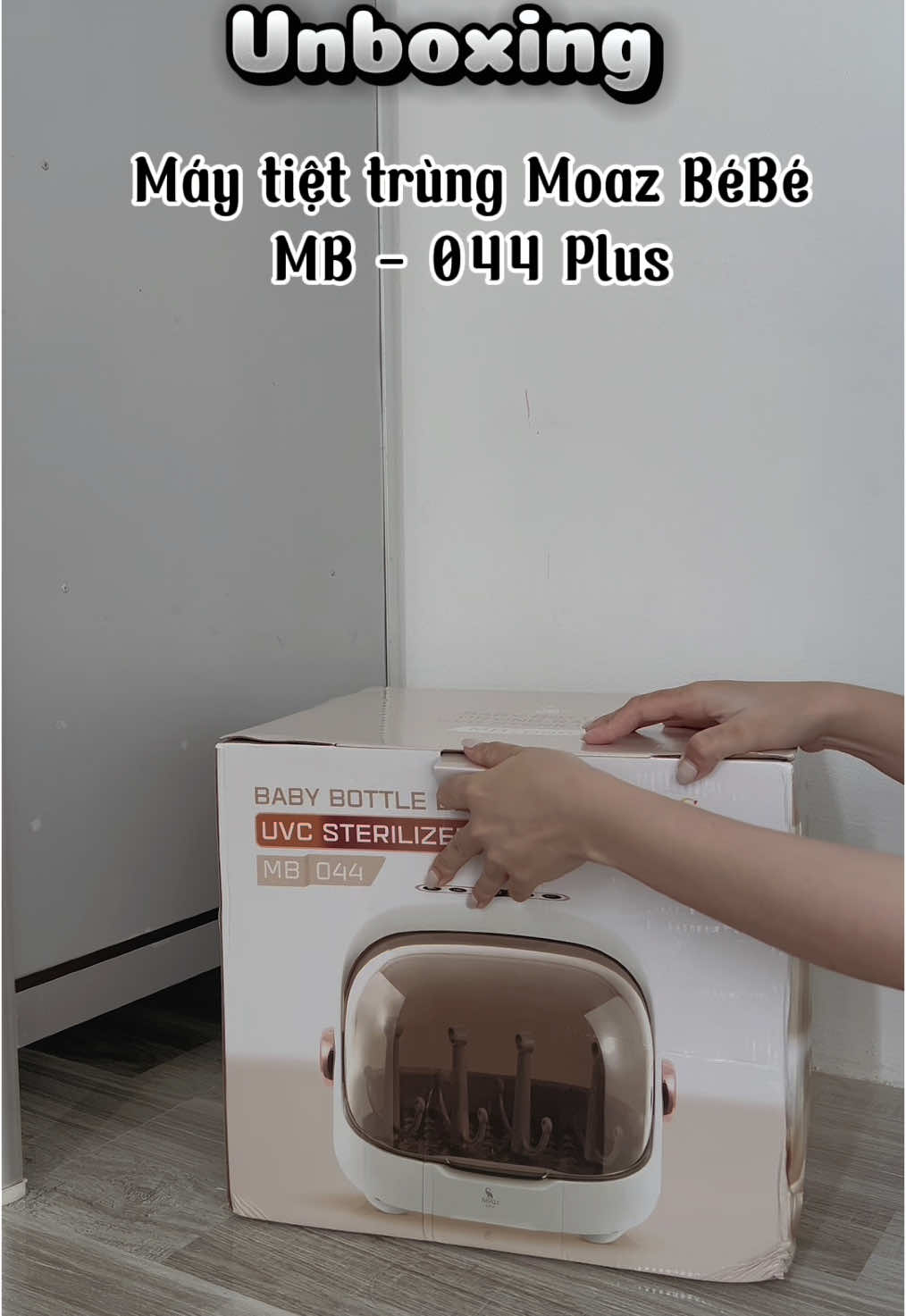 Unbox máy tiệt trùng Moaz bebe Mb-044 Plus cùng mẹ Kun nhennn 🍼🤱🏻 #maytiettrung #moazbebe #moazbebe044 #mebekun