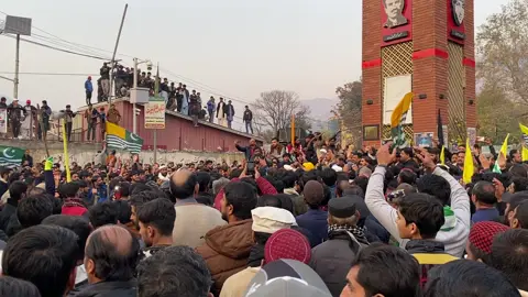 Protest in Ajk on call of awami action commitee #ajk