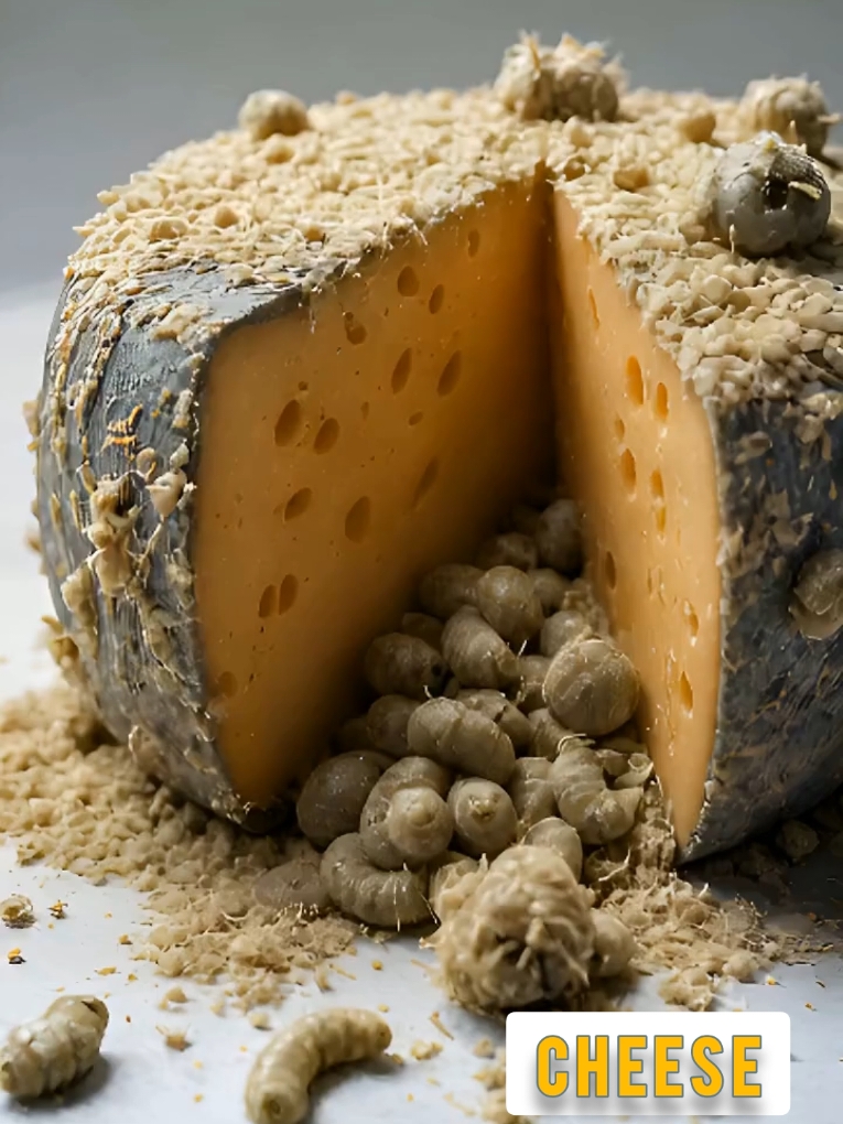 Cheese #fyp #foryou #casumarzu #mealworms #maggot #bluecheese #deliciousfood #cheese 