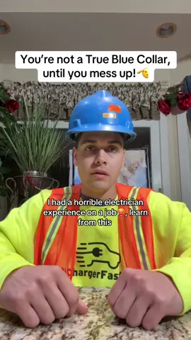 You learn from your mistakes on a blue collar job, it’s the only way to get better #electrician #advice #apprentice #bluecollarlife #electriciansoftiktok #contractor #electrical #union #electricians #tips #bluecollar #hendythesparky #trending 