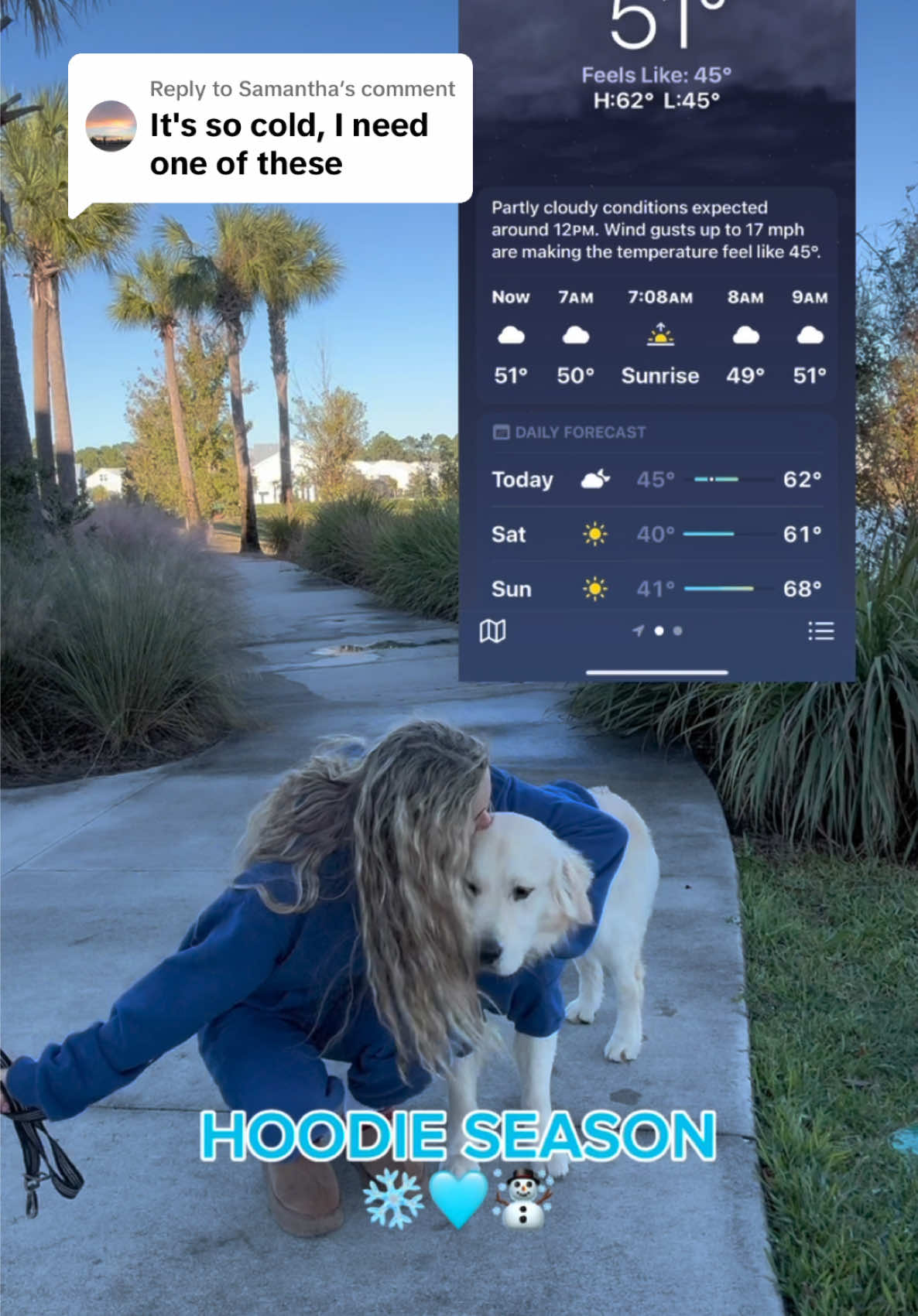 Replying to @Samantha @Comfrt Paws is the perfect hoodie for hoodie season