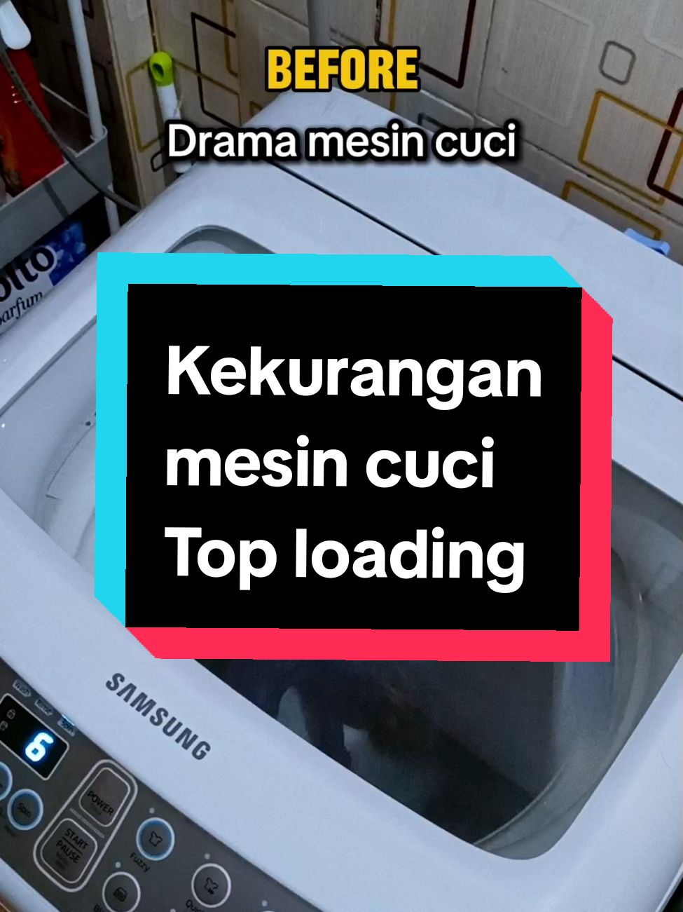 kekurangan mesin cuci top loading #mesincuci #elektronik #alatrumah #rumahtangga 