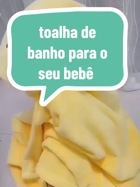 toalha de banho para o seu bebê com capuz e orelhinhas para meninos e meninas #shopeebrasil #achadinhos #shopee 