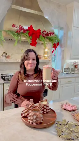 Toasted white chocolate 🍫 peppermint milk 🥛  Mmm it’s so good! Add 2 shots of espresso to your cup or get a little toasty and add a shot of rum 🍹 ✨✨✨✨ You can also make this on the low setting on your crock pot and serve for a part or movie night with the kids!  Ingredients: 1/2 gallon of milk 🥛  1 can of evaporated milk  1 bag + 1 cup of white chocolate chips  1/3 cup of brown sugar  1/4 teaspoon of peppermint extract  1 pinch of salt  On the lowest setting melt your chocolate just until it melts and gets a little tan color. Be careful not to burn 🔥 so don’t take your eyes off of it. Add in the remaining ingredients and mix with your whisk. I love the froth my milk 🥛 so I’ll whisk it for around 5 minutes just until it’s foamy. Enjoy 😉  ✔️Comment SHOP below to receive a DM with the link to shop this post on my LTK ⬇ https://liketk.it/4Zzgf Chocolate blanco tostado 🍫 leche de menta 🥛 ¡Mmm, es tan bueno! Añade 2 tragos de espresso a tu taza o consigue un poco de tostado y añade un trago de ron 🍹 ✨✨✨✨ ¡También puedes hacer esto en la configuración baja de tu olla de barro y servir para una fiesta o noche de cine con los niños! Ingredientes: 1/2 galón de leche 🥛 1 lata de leche evaporada 1 bolsa + 1 taza de chispas de chocolate blanco 1/3 de taza de azúcar moreno 1/4 de cucharadita de extracto de menta 1 pizca de sal En la configuración más baja, derrita el chocolate hasta que se derrita y se vuelva un poco de color tostado. Ten cuidado de no quemarte 🔥 así que no le quites los ojos de la vista. Agregue los ingredientes restantes y mezcle con su batidor. Me encanta la espuma de mi leche 🥛 así que la batiré durante unos 5 minutos hasta que esté espumosa. #drink #drinks #hotchocolate #starbucks  Disfruta 😉
