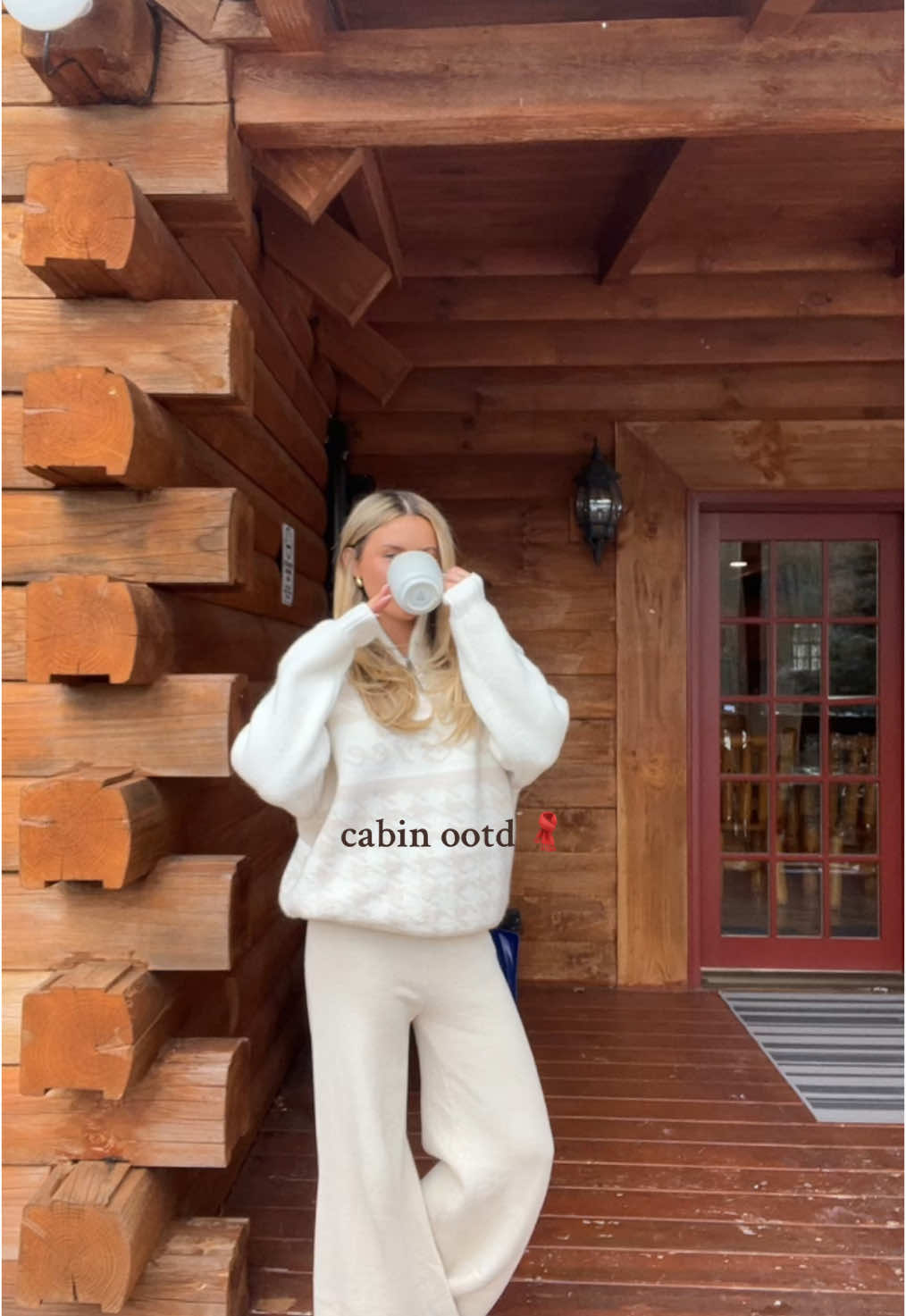 Yay snow!! #snow #cabin #outfit #OOTD #fashion @Oh Polly 