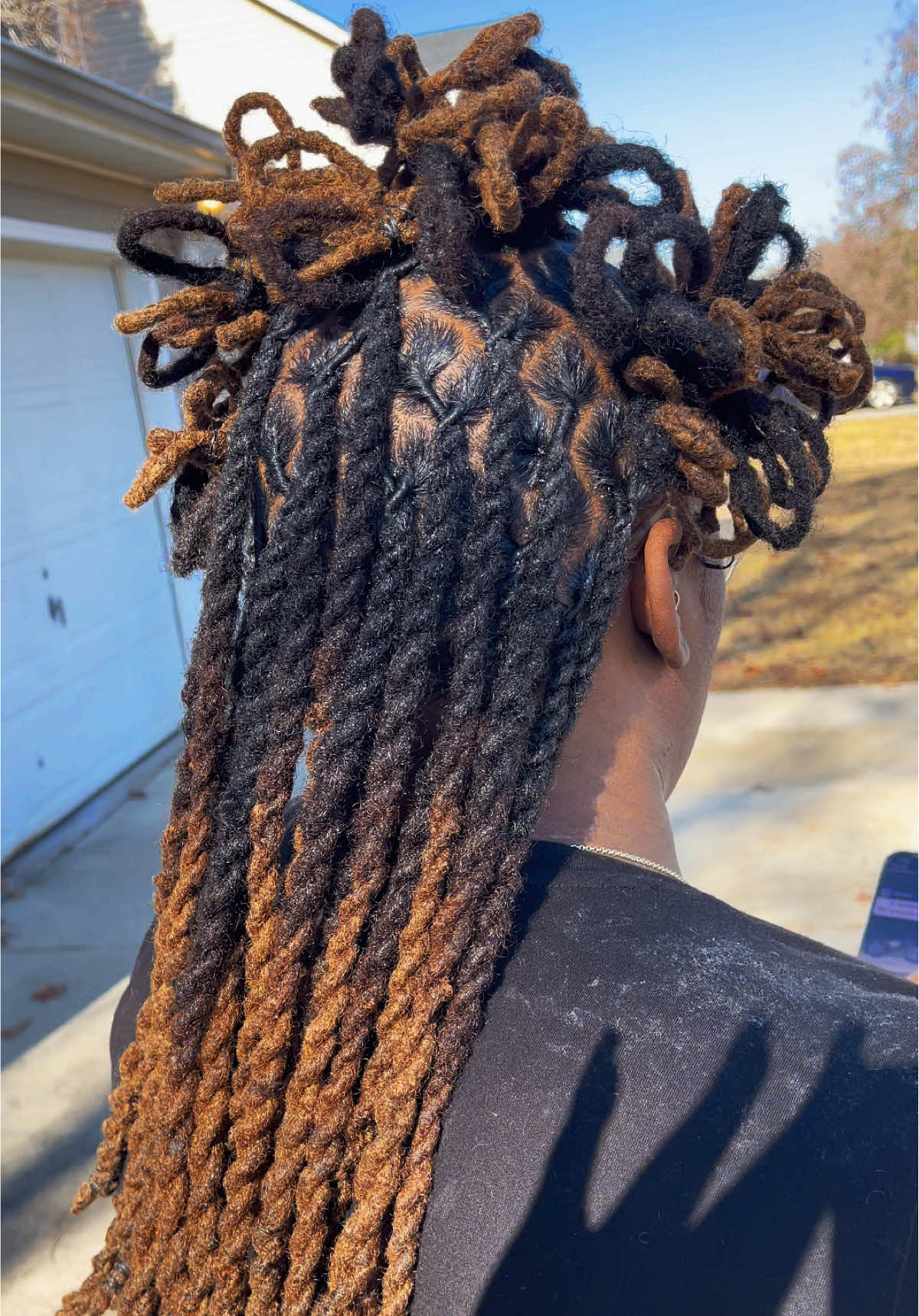 First time doing pedals 😍😍 It came out super cute. If you need your locs done in Atl/Clayco/jonesboro/lovejoy area, text 813-595-0492 .  #locs #locstyles #loctician #dreads #womenwithlocs #locsonwomen #fyp #fypシ #viralpost #viralhairstyle 