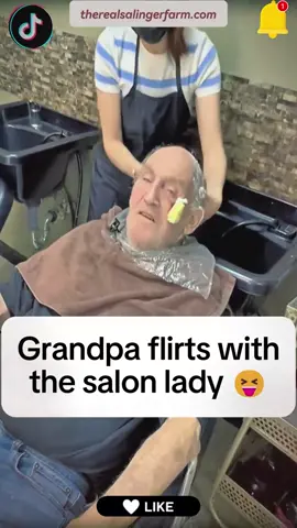 Grandpa goes smooth 😜 #grandpa #grandfather #father #fatherandson #caregiver #dementia #fyp #fyppppppppppppppppppppppp 