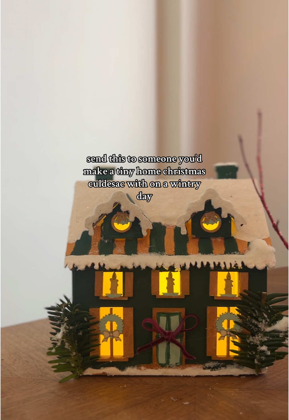 ok its true, the tiny home christmas craft really does lift your soul🥹  @Michaels Stores  #christmasdiy #christmascraft painting tiny houses 