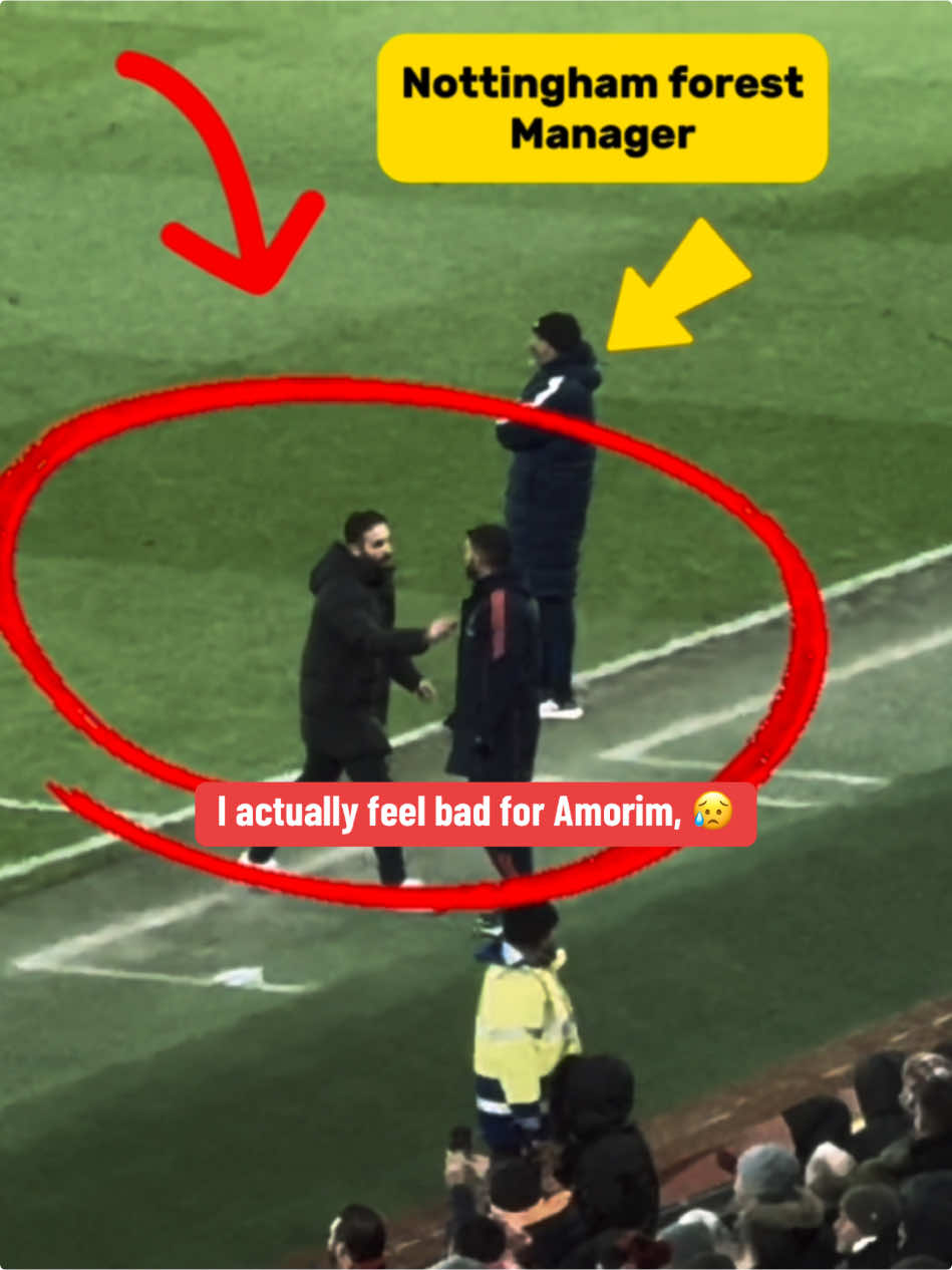 Ruben Amorim Completely lost and Confused infront Of Nottingham Forest Manager Espirito after United Concede third goal 💔🥲#rubenamorim #mufc #nottinghamforest #fyp #foryoupage❤️❤️ #foryouu #manchesterunited #reaction 