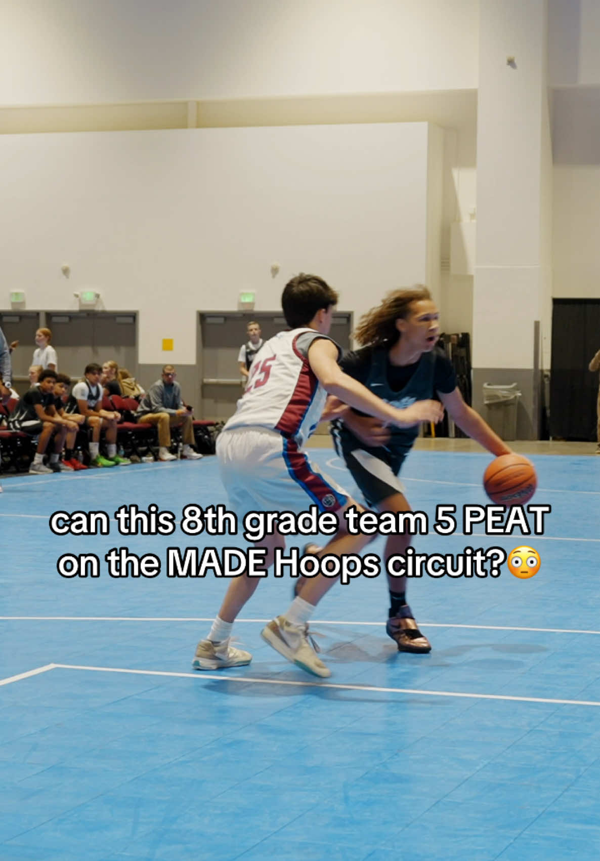 can this 8th grade team 5 PEAT on the MADE Hoops circuit?😳 #fyp #aau #5peat 