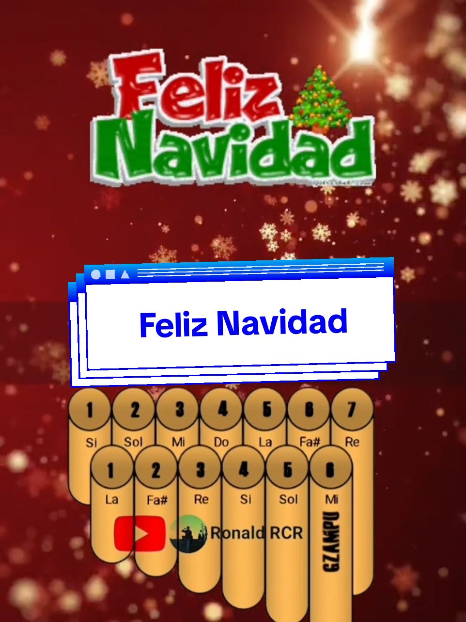 Respuesta a @team_pornhubcomunity FELIZ NAVIDAD en zampoña #navidad #zampoñatutorial #ronaldrcr #feliznavidad 