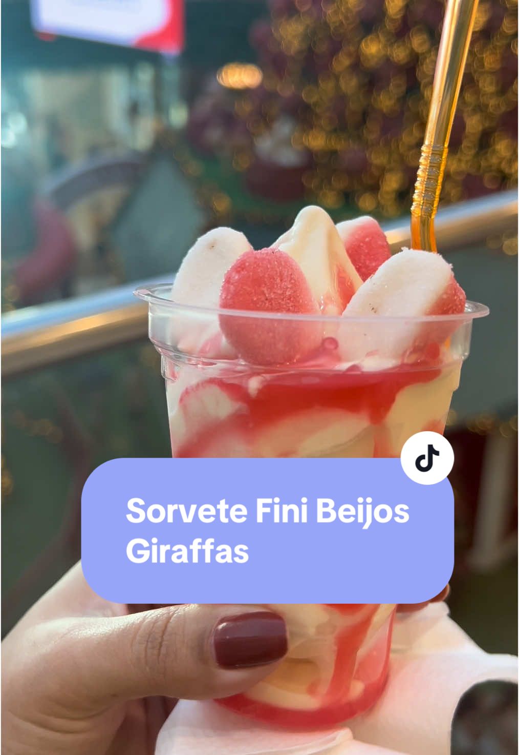 qual a nota? 💋🍦 Sorvete Fini Beijos Giraffas #giraffas #fini 