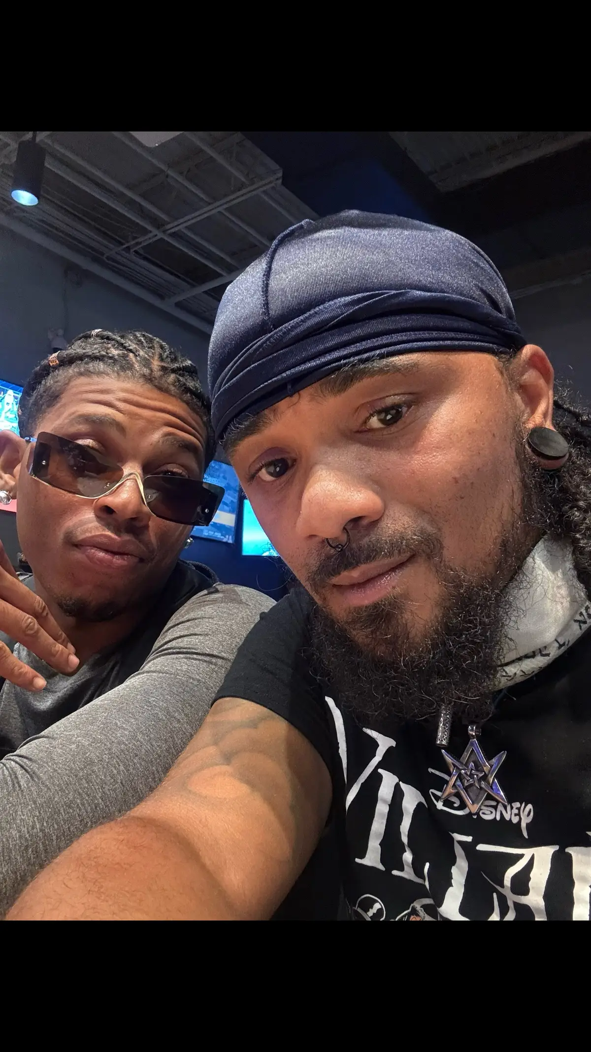 Chilln at some restaurant Yazz took us to, everybody started noticing us so we had to dip early 👑✨🤞🏾🌹 #yazzthegreatest #BryshereGray #empire #Izzy #yazzandizzy #fyp 