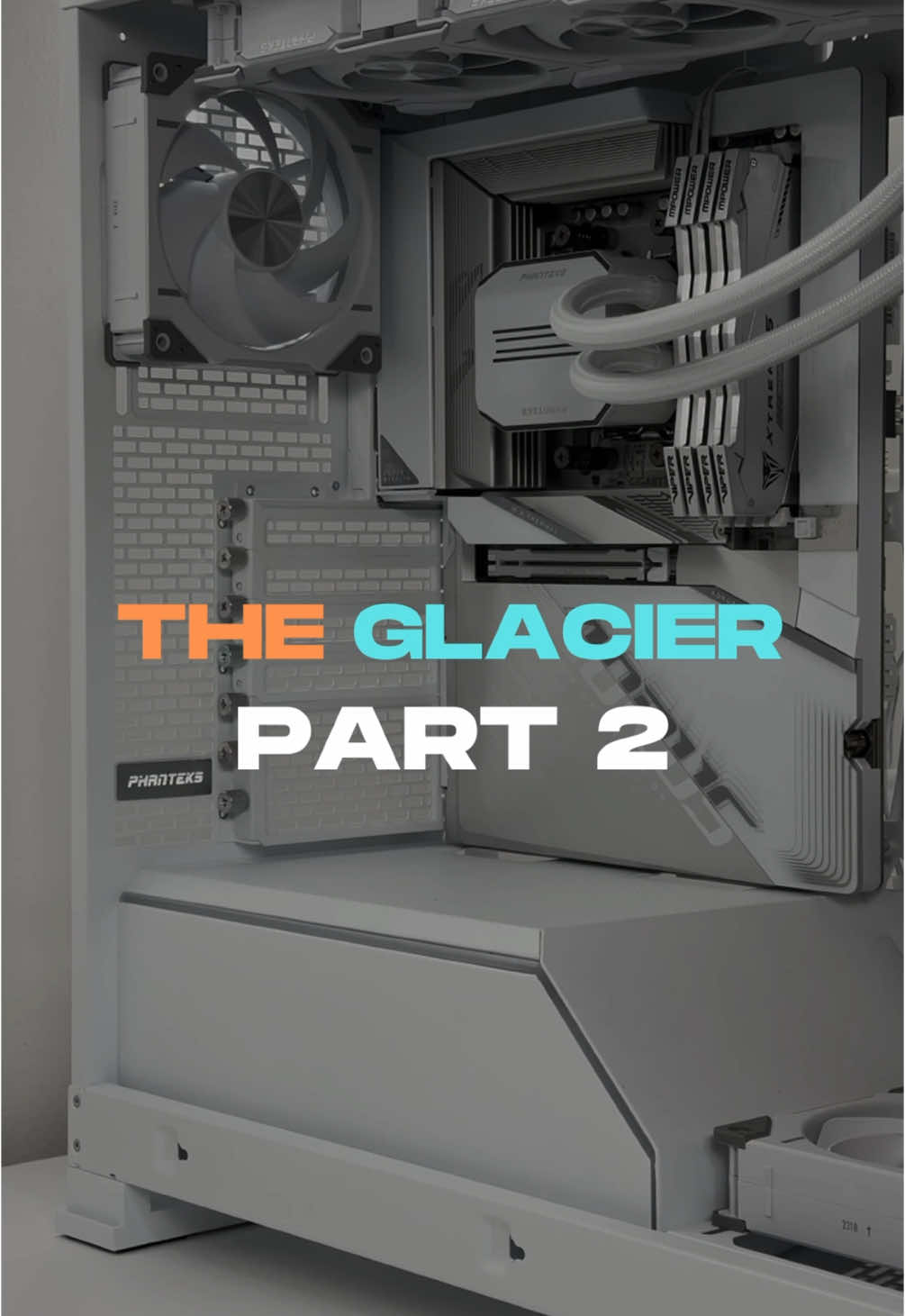 🪛 Building the ultimate all white PC Part 2 In this episode, we fully assembled the motherboard, applied the thermal paste, and installed the AIO liquid cooler. For cooling, we chose the Phanteks Glacier One D30 liquid cooler along with the sleek and daisy-chainable Phanteks D30 fans. Can you tell what airflow configuration we have here? How many intake and exhaust fans are installed in this setup? Finally, we mounted the assembled motherboard with the liquid cooler into the case, and so far, I am genuinely very satisfied with the results. The next part of the series will be coming soon. Stay tuned for Part 3 and don‘t miss it out.  @Caseking  @Phanteks  @Patriot Viper  @AORUS  @GIGABYTE  @AMD  #pc #pcbuild #pcbuilding #pcbuilder #pcbuilds #pcsetup #pcgaming #gamingdesk #GamingSetup #gamingpc #gaming #asmr