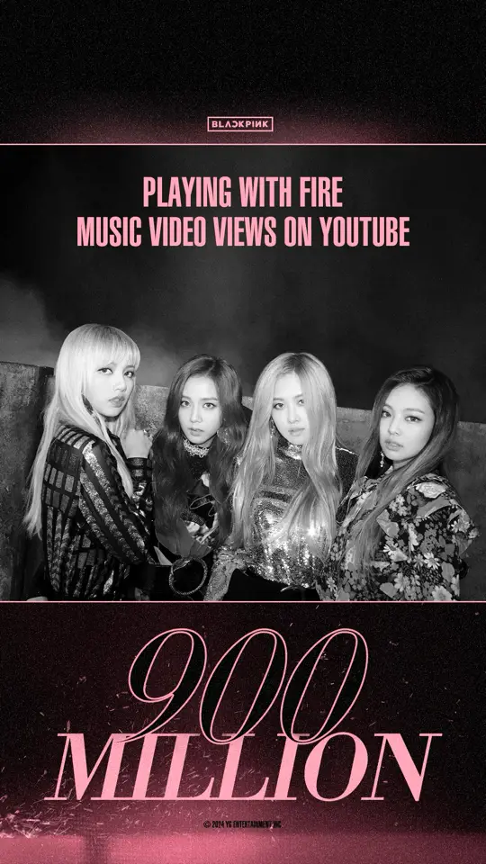 #BLACKPINK #블랙핑크 #PLAYINGWITHFIRE #불장난 #MV #900MILLION #YOUTUBE #YG 