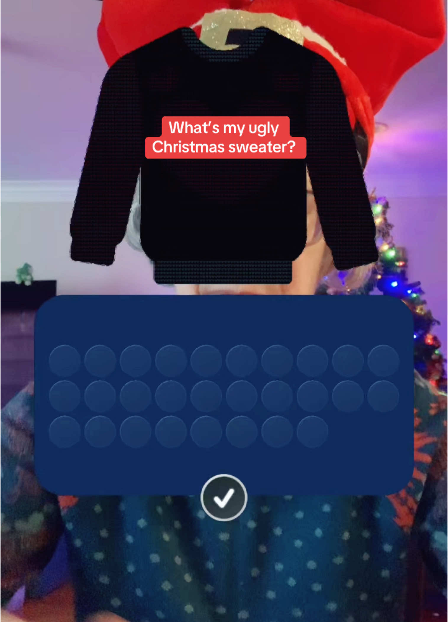 Do you like my sweater? 🎄 #uglychristmasweaters #funwithfilters #joyblznartooni @Jan Trejo 