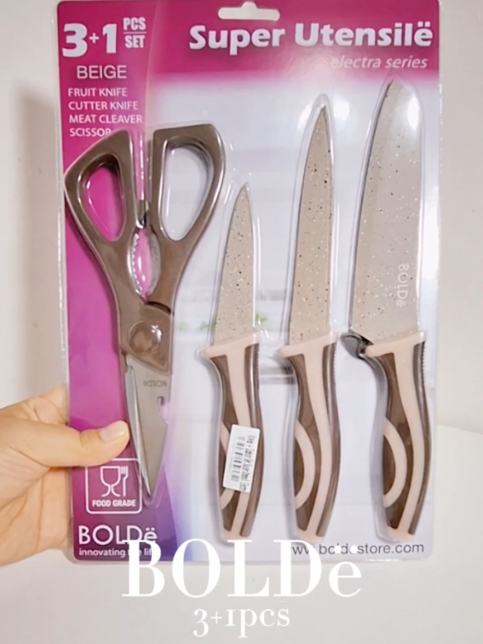 buat bunda-bunda yang lagi cari 1 set pisau isi 3 boleh banget nih kepoin set pisau+gunting dari boldë #pisaudapur #pisau #gunting 