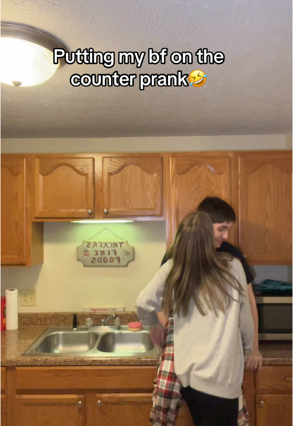 His reaction😭💀 #fyp #couple #couplecomedy #trending #viral #prank #lukeandgracie 