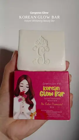 Gorgeous Glow Korean Glow Bar Instant Whitening Beauty Bar 85g  #koreanglowbar  #getgorgeousbeautybar  #gorgeousglowph  #whiteningsoap  #fyp 