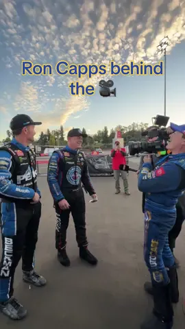 If you’re ever looking for @Ron Capps he’s probably moonlighting as a cameraman at top end 🤣 #dragracing #nhra @AP @Ron Capps Motorsports 