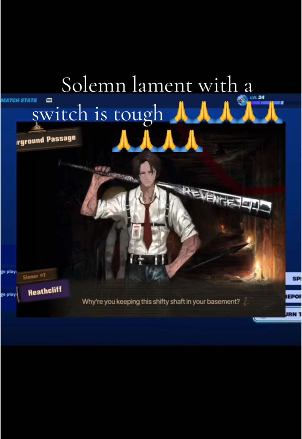 Evil fortnite no dance sign found in mirror dungeon?????? 🤑🤑🤑🤯🤯#fortnite #limbuscompany #donquixote #lobotomycorporation #chapter6 