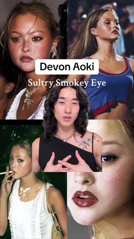 Devon Aoki smokey eye 🤍 great for monolids or hooded eyelids! What do you think? Save and share for future ref 🤍 Products @Laura Mercier eyeshadow pencil @makeupbymario eyeshadow palette @MAC Cosmetics USA glow play blush please @milkmakeup sculpt stick stoked @revlon lip liner sienna @Glossier lip gloss brown @INGLOT_COSMETICS eyeliner dark brown @rimmellondonus bronzer sun light @Rom&nd US pomelo skin #makeup #monolidmakeup #hoodedeyes 