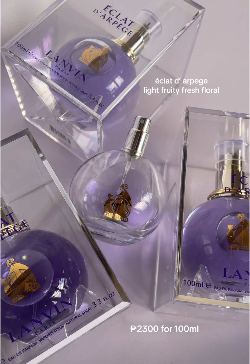 éclat d’ arpege - a light fruity fresh floral  best for casual and everyday wear 💓 available in our shop: thebeautyafter.ph on instagram #eclatperfume #businesstiktok #perfumetiktok #perfumephilippines #lanvineclat #miniperfumeph #perfumeph #miniperfumephilippines #originalperfumeph #eclatforwomen #eclatscent 