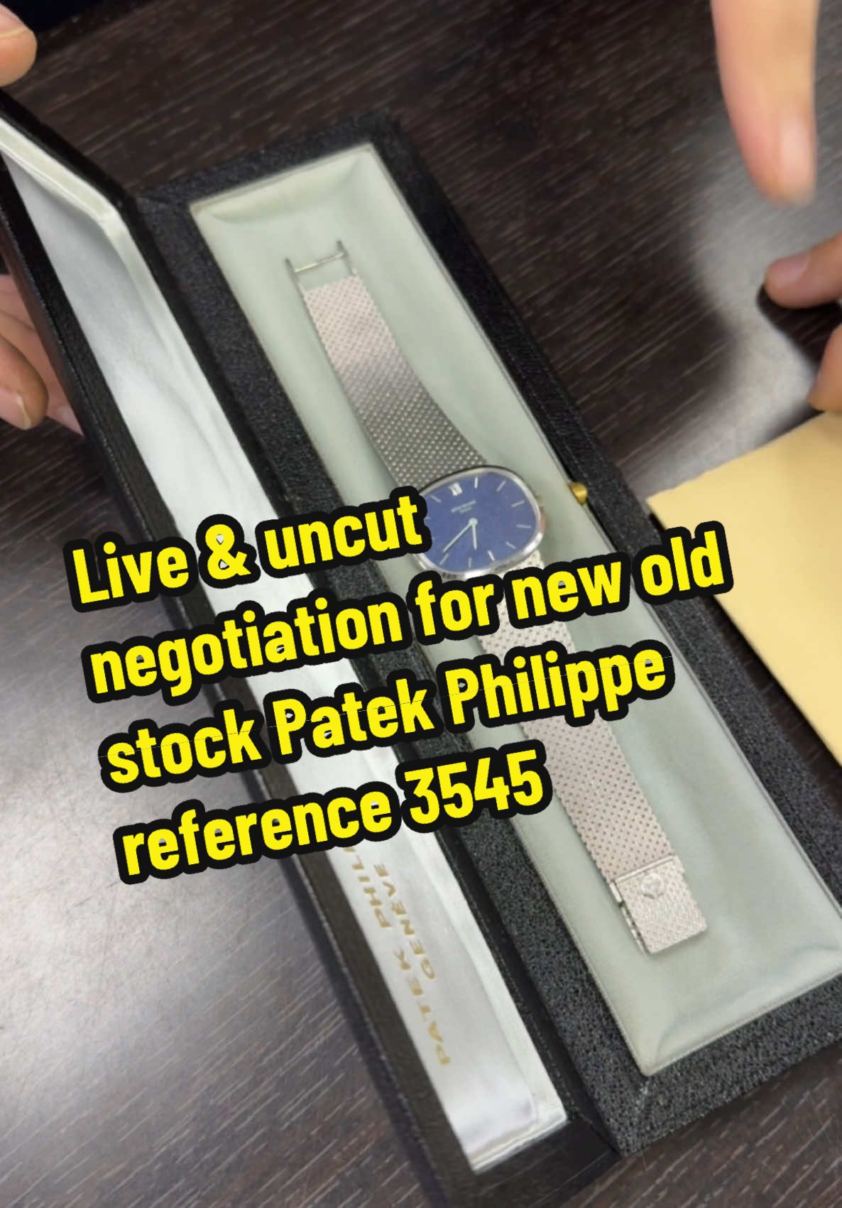 John and Little Eddie negotiate for an absolutely mint example of a Patek Philippe reference 3545 #rolex #watches #business #entrepreneur #watchtok #foryou 