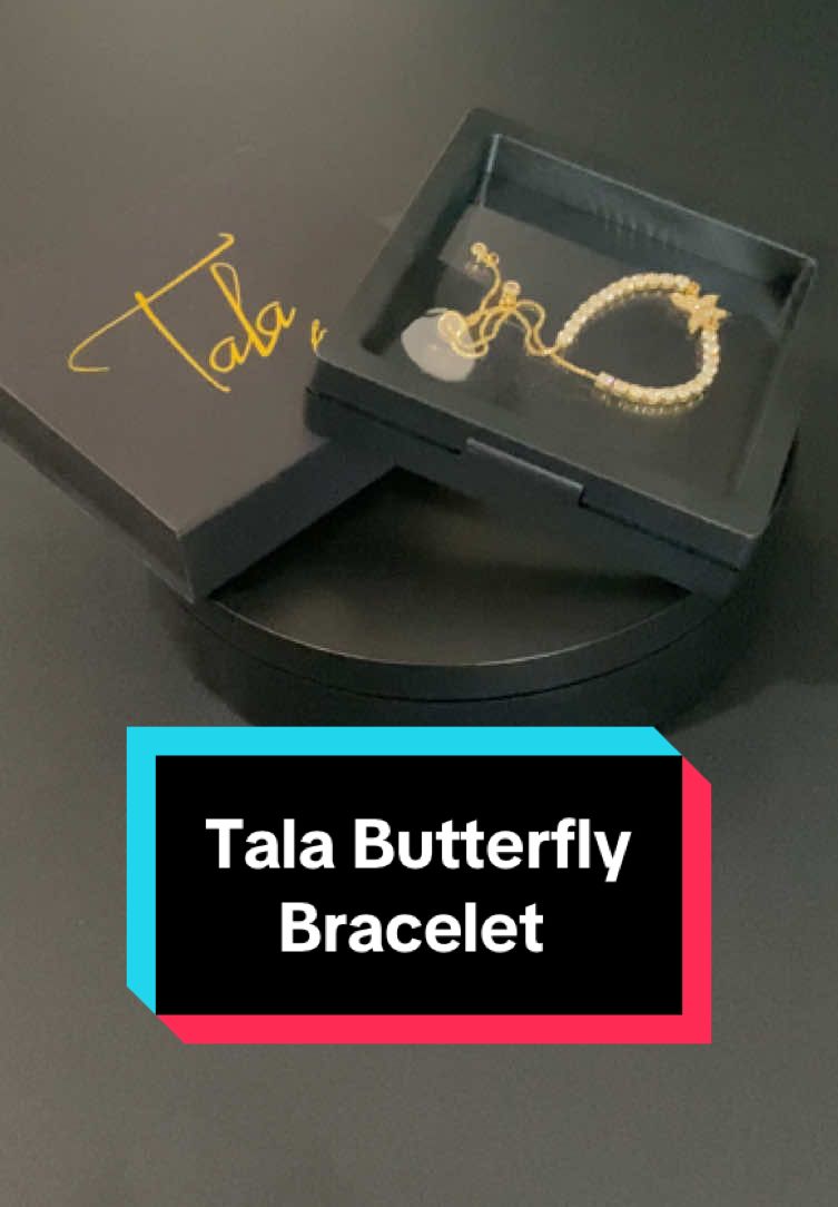 Tala Butterfly Bracelet Adjustable #bracelet #braceletforwomen #goldbracelet #silverbracelet #giftideas #giftforher 