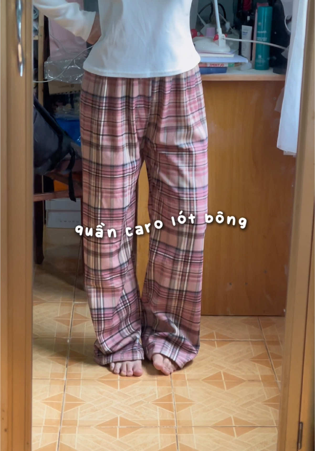 quần caro lót bông #viral #fyp #xuhuong #review #unbox #noel 