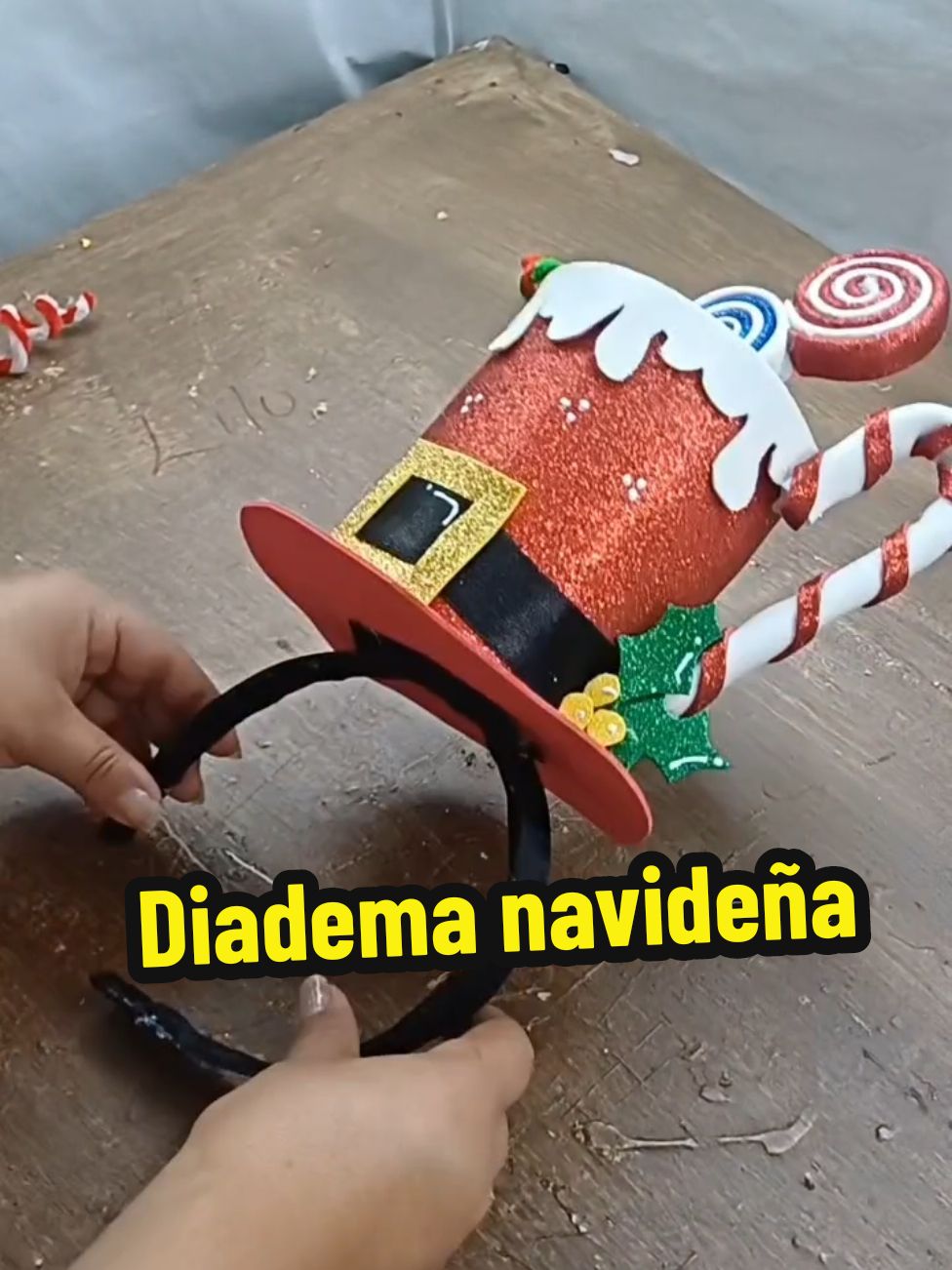 #navidad #DIY #foami #gomaeva #manualidades #merrychristmas #feliznavidad #diadema #sigueme❤️ 