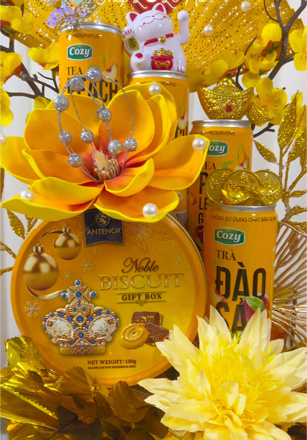 Hướng dẫn lên sét tone vàng xinh quá là xinh luôn ạ❤️ . #phukientrangtritet #setphukientrangtri #tet #2025 #thapplena #trangtrinhacuadontet #phukientrangtrithapnuocngot #thapnuoctailoc #xuhuong 