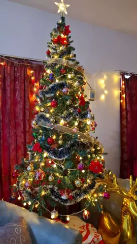 #LaPuraCrema  pohon natal 2.1 meter cek keranjang kuning #pohonnatal #aksesorisnatal 