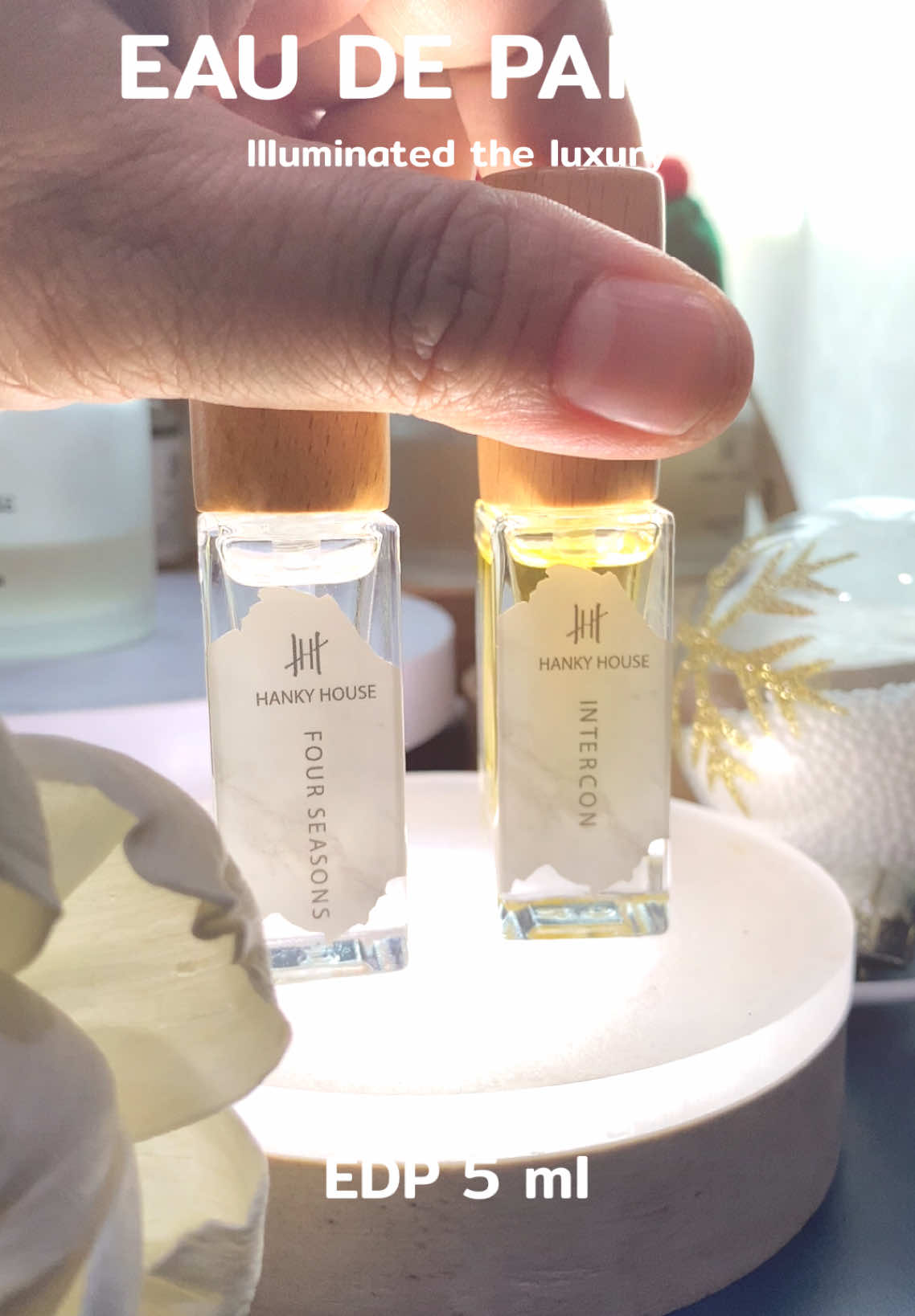 น้ำหอม HANKY HOUSE EDP ขนาด 5 ml #tiktokmademebuyit #tiktokป้ายยา #ของขวัญ #น้ําหอม #edp #eaudeparfum #hankyhouse #คริสมาสต์ 