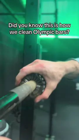 Polished to perfection #olympicbar #gym #cleaningtiktok 