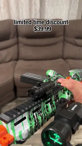 Toy, water bead projectile shooter. This looks like it’s going to be so much fun