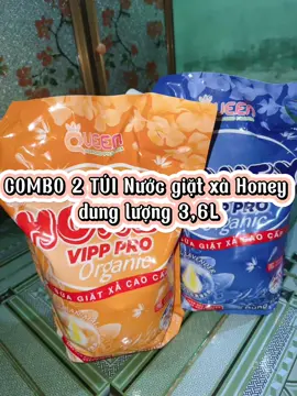 COMBO 2 TÚI Nước giặt xả Honey, dung lượng 3,6L ##vairal##xuhuongtiktok##mebimsua##nuocgiathoney#CapCut 