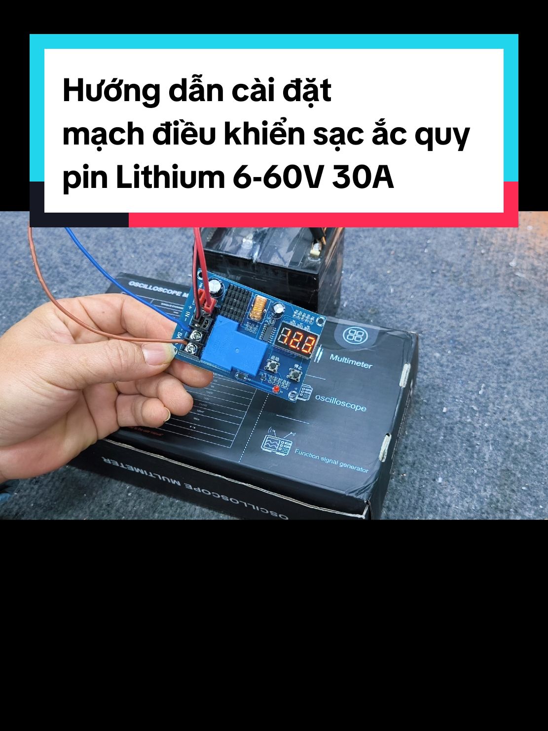 Mạch điều khiển sạc ắc quy pin Lithium 6-60V 30A hướng dẫn cài đặt và đấu nối sử dụng #linhkien789 #meovat789 #dieukhiensac #dieukhien #sac #sacacquy #sacpin #sacpinlithium 