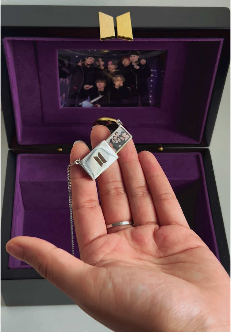 POV: It’s 2025, and this necklace reminds you that you’ve always had your light. ✨🥹💜 featuring Forever with BTS locket 💫  🇵🇭 Local: Shop link in bio 🇯🇵: Group orders on IG 🌍 International: Message us to order #bts #btsarmy #bts_official_bighit #btsnecklace #locket #foryoupage #fyp #fypシ゚ 