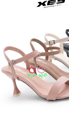 Sandal Heels XES VIVI-450 Heels Anklestrap Wanita Black Pink hanya Rp175.000 #sandalheels #sandalhaktinggi #sendalwanita #heels #highheelspremium 