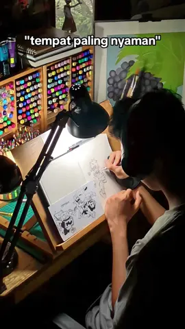 begitu tenang #art #artist #drawing #fyp #foryoupage #fypシ゚ #painting #drawingsetup #drawingprocess #myart #desk #desksetup #decor #viral #viralvideo #trend #gambar #tiktokart #sketch 