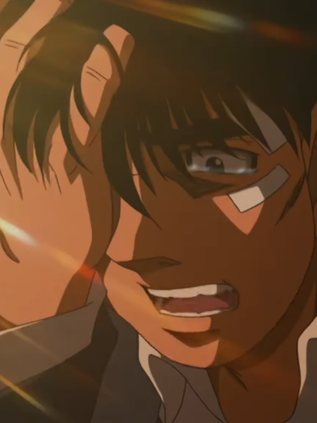 Only 3 centimeters...#hajimenoippo#anime#kimura#mashiba#mashibavskimura#sadmoment#butineedtotellusomething#lose#animemovie 