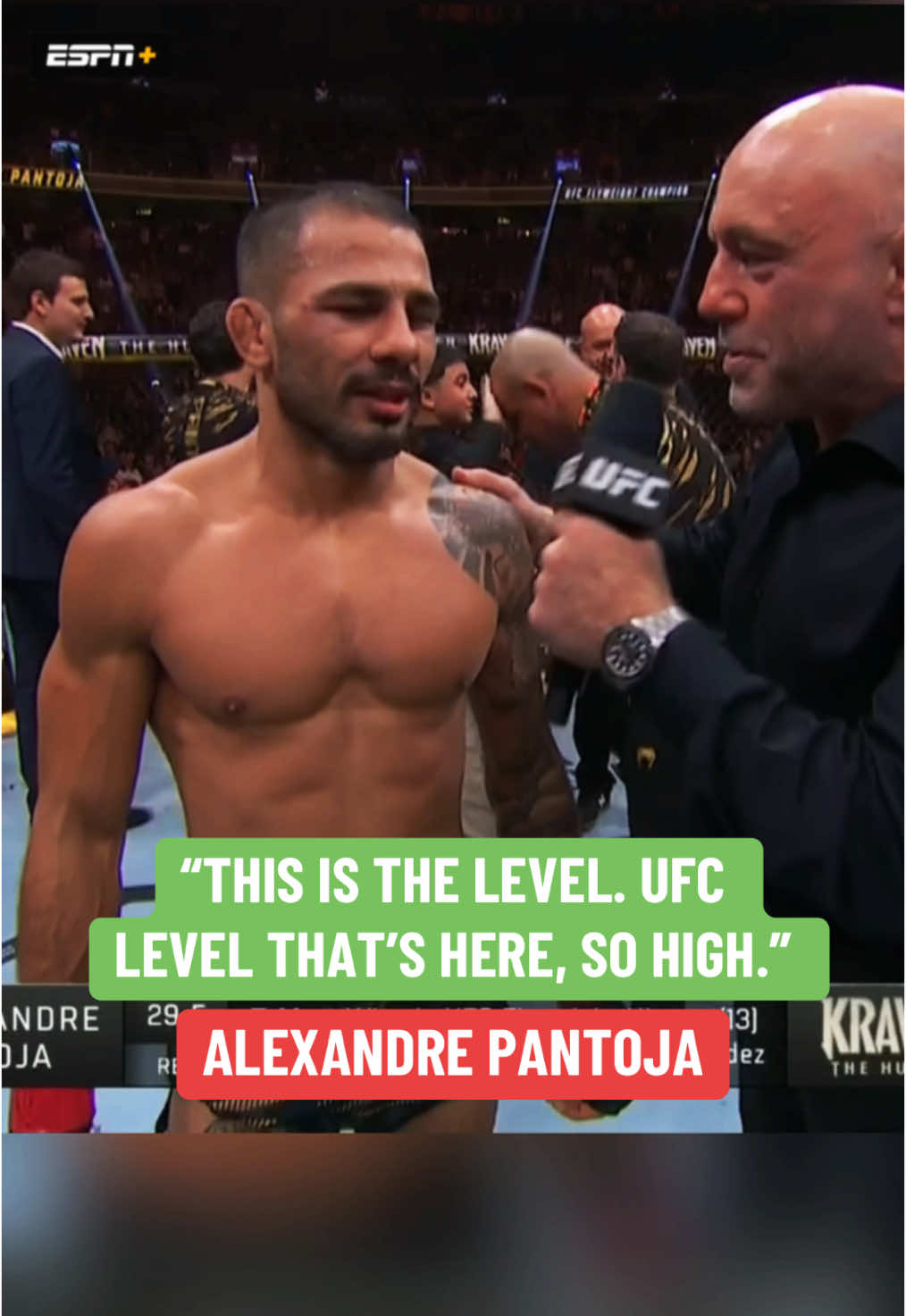 #AlexandrePantoja said fighting in the #UFC is a different level 👀 #UFC310 #MMA #combatsports #Brazil 