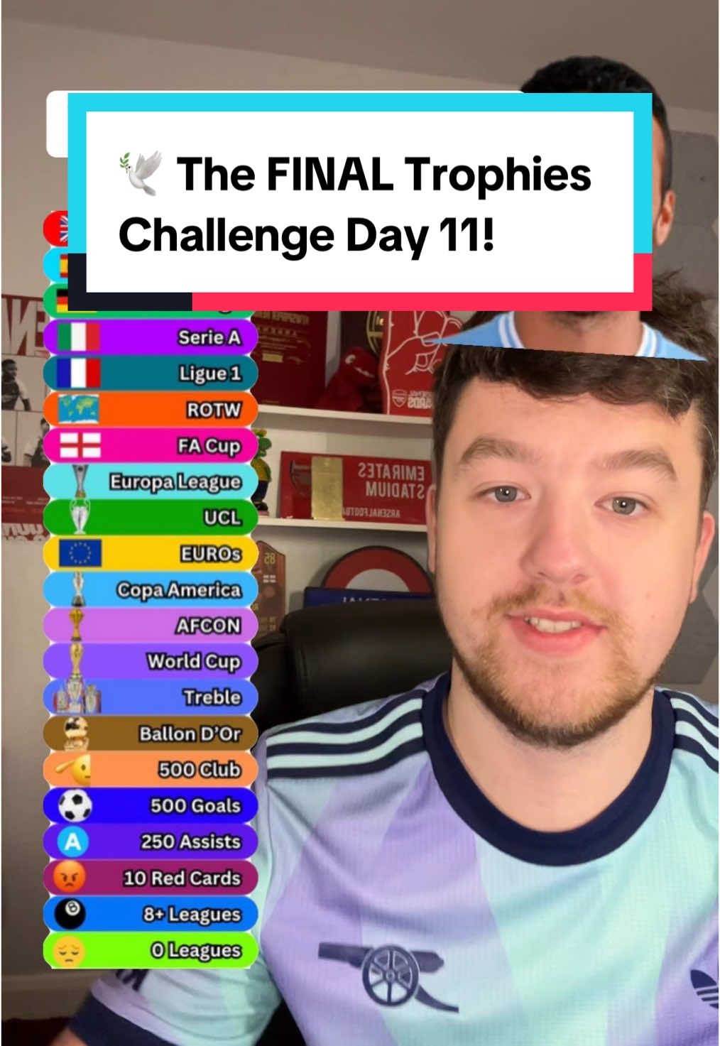 🕊️ The FINAL Trophies Challenge Day 11! #fyp #footballchallenge #footballtrivia #higherorlower #PremierLeague #laliga #bundesliga #seriea #ligue1 #MLS #eredvisie #worldcup #ucl #afcon #euro #ballondor #rorytalksfootball 