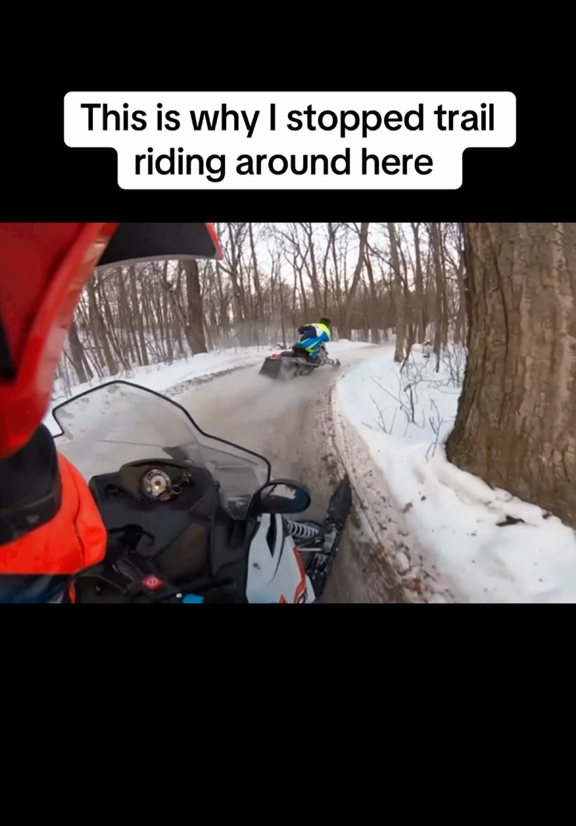This trail is hammered #wisconsin #snowmobile #trailriding #polaris #rmk #800 #mountainsled #indy550 