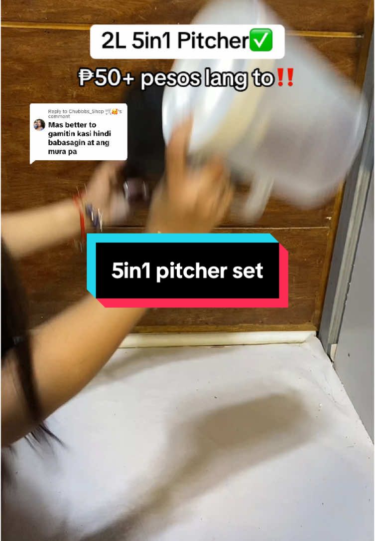 Replying to @Chubbbs_Shop 🛒🥰 LEGIT MATIBAY PA SA MATIBAY 59 pesos lang to✅‼️ #pitcherwith4cups #pitcherwithcupsset #5in1pitcher #5in1pitcherwith4cup #pitcher #pitchers #pitcherset #pitchersetwithcup #budolfinds 