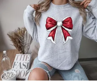 Stay cozy and festive with this adorable sweatshirt featuring a charming Santa Claus bow design on the front. Perfect for spreading holiday cheer while staying stylish and comfortable! #SantaBowSweatshirt #HolidayFashion #CuteAndCozy #FestiveFits #ChristmasStyle #SantaClausVibes #HolidayWardrobe #TikTokHoliday #WinterFashion #CozyAesthetic